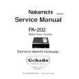 NAKAMICHI PA-202 Service Manual