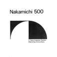 NAKAMICHI 500 Owners Manual