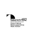 NAKAMICHI 482 Owners Manual