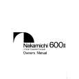 NAKAMICHI 600II Owners Manual